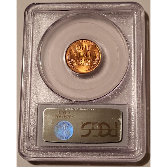 1958 D Lincoln Wheat Cent MS66 RED PCGS - Picture 2 of 4